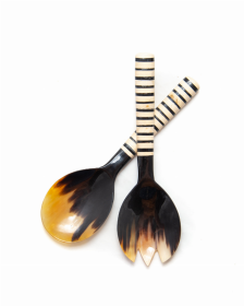 Striped Serving Utensils