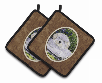 Coton de Tulear Pair of Pot Holders