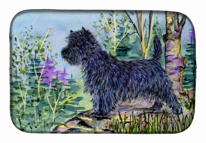 Cairn Terrier Dish Drying Mat