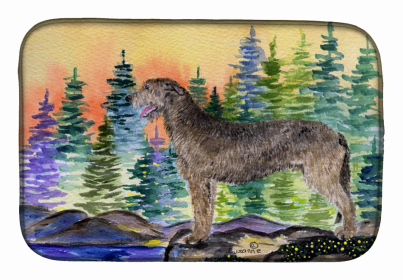 Irish Wolfhound Dish Drying Mat