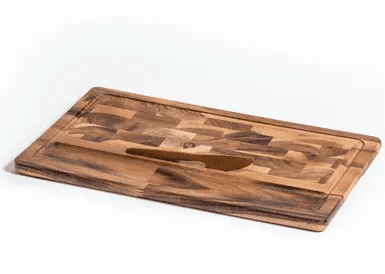 End Grain Large Cheeseboard with Knife