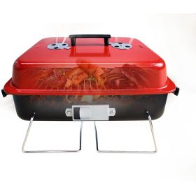 Charcoal Grill Barbecue Portable BBQ Stainless Steel Folding BBQ Grill Camping Grill Tabletop Grill