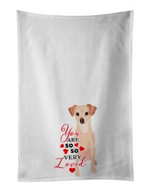 NEW Chihuahua Cream so Loved Kitchen Towel Set of 2 White Dish Towels Decorative Bathroom Hand towel for Hand, Face, Hair, Yoga, Tea, Dishcloth