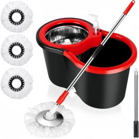 Spin Mop And Bucket With Wringer Set