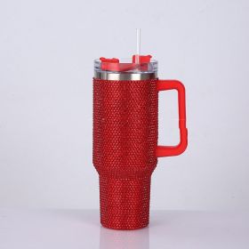 Fashion Creative Large-capacity Sticker Drill Cup (Color: Red)