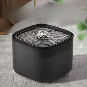 Cat Water Fountain Smart 3L Large Capacity Dog Dogs And Cats Pet Circulating Filter Pet Fountain Water Fountain Automatic PP Material (Option: Smoky Gray-Upgraded Anti Dry Burning)