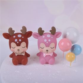 Fawn cake decoration (Option: set)