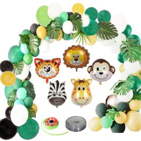 Animal Balloon Theme Party Scene Decoration Green Forest Series Balloons (Option: Animal)