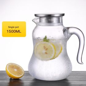 Glass Cold Water Bottle Large Capacity Teapot Refrigerator Set (Option: 15L Single Teapot)