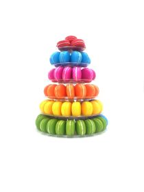 6-Layer macarons display stand (Option: Transparent)