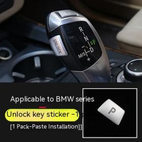 Unlock Button Gear Decorative Sticker (Option: P Button Sticker)