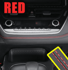 Interior Modification Special Car Door Car Gap Pocket (Option: 8 M-Black Leather Red Line)