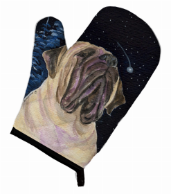 Starry Night Mastiff Oven Mitt (size: 8.5 x 12)