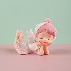 Ballerina Girl Home Decor Piece Cake Decoration (Option: Get down B)