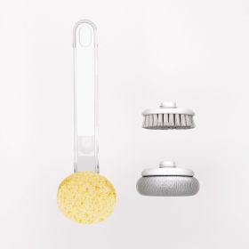 Kitchen Stove Oil And Dirt Removal Cleaning Brush (Color: White)