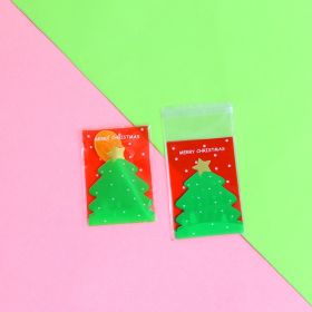 Christmas Old Man Sleigh Self-adhesive Self-sealing Cookie Packaging Bags (Option: No.21)