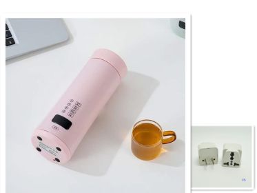 Electric Kettle Insulation Integrated Cup (Option: Pink-US)