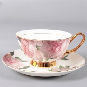 Bone China Afternoon Tea Scented Tea Coffee Ceramic Cup Dish (Option: China Rose-101 To 200ml)