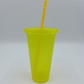 Multi Specification Design Comfortable Straw Cup (Option: Yellow-L)