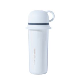 Portable Three-in-one Travel Mouthwash Cup (Option: White-301or400ml)