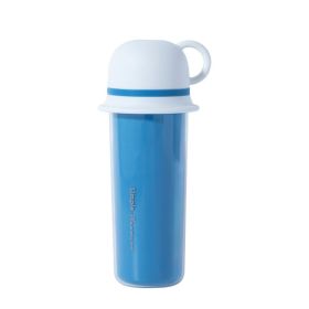 Portable Three-in-one Travel Mouthwash Cup (Option: Blue-301or400ml)