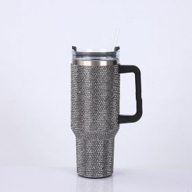 Fashion Creative Large-capacity Sticker Drill Cup (Color: Black)