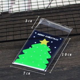 Christmas Old Man Sleigh Self-adhesive Self-sealing Cookie Packaging Bags (Option: No.22)