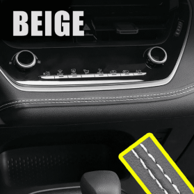 Interior Modification Special Car Door Car Gap Pocket (Option: 8 M-Black Leather White Line)